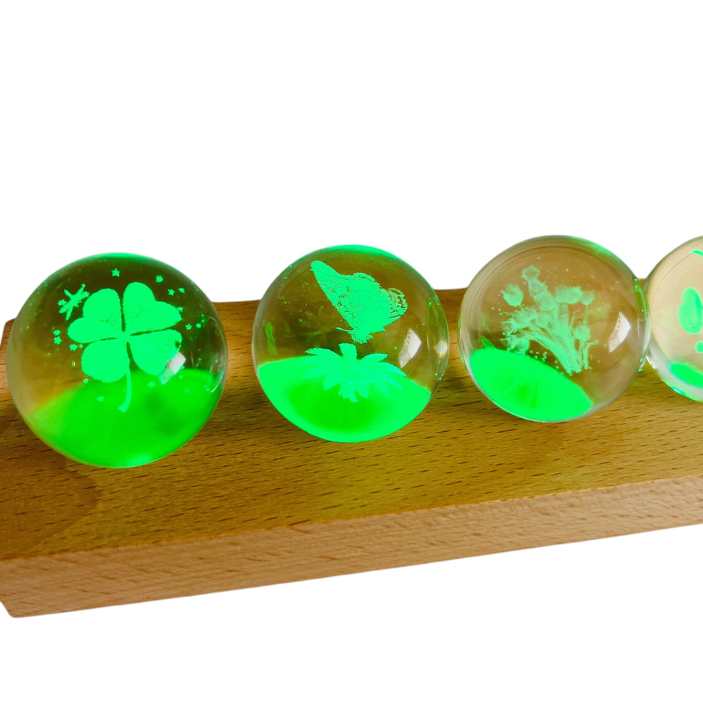 3d Crystal Ball Plants System Crystal Ball with Led Lamp Base