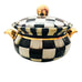 Mackenzie Childs Courtly Check Courtly Checkered Ceramic Pot with Lid