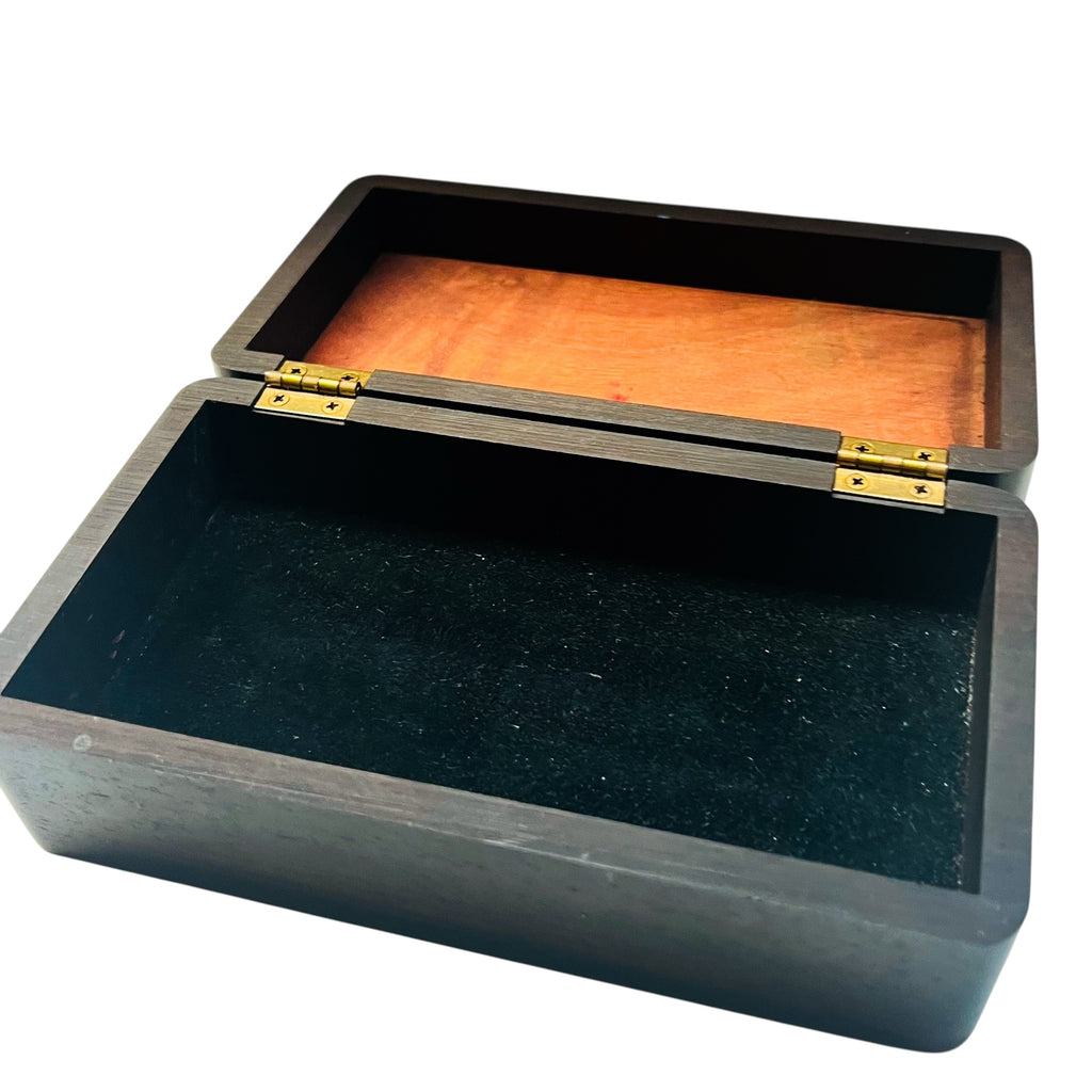 Vintage 89” Wood Signed Hinged Storage Box