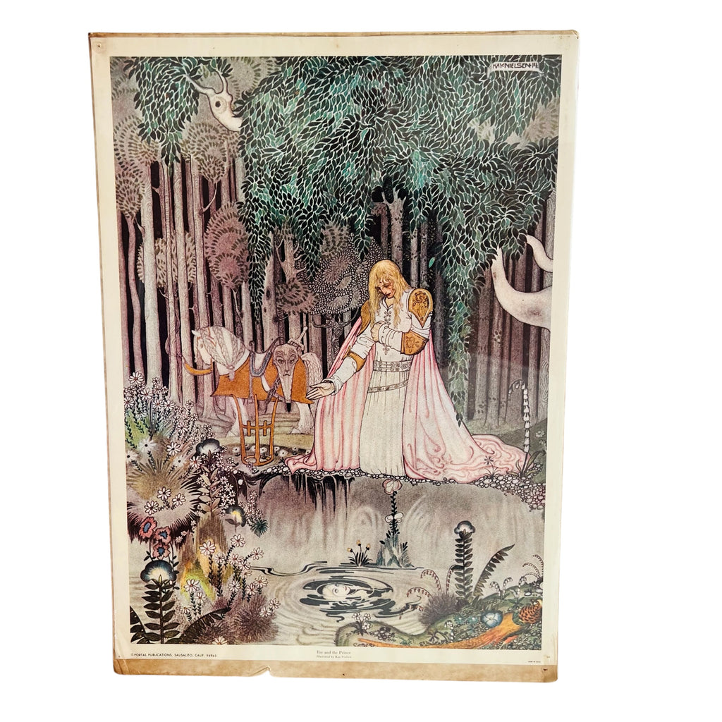 Kay Nielsen LLSE and the Prince Art Nouveau Lassie in Tree East of the Sun Litho