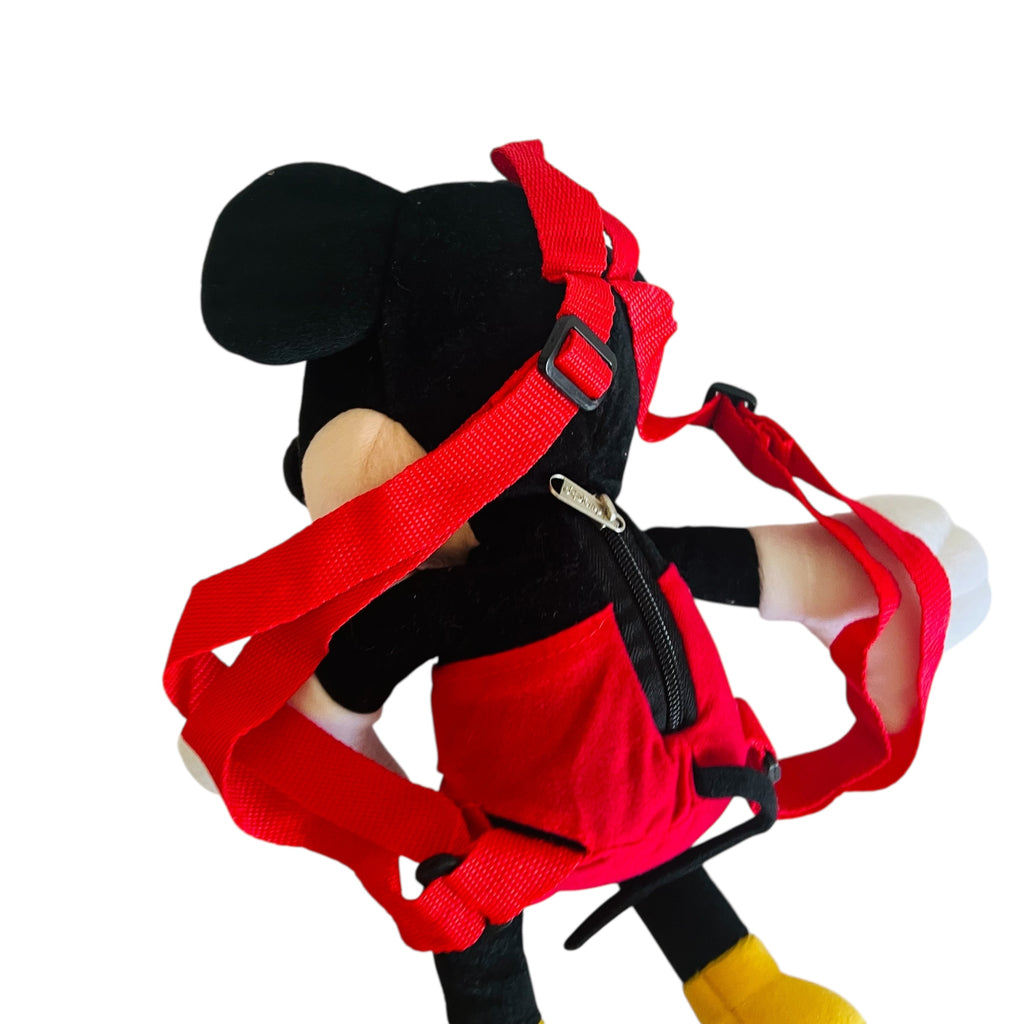 Disney Mickey Mouse Zippered Plush Backpack