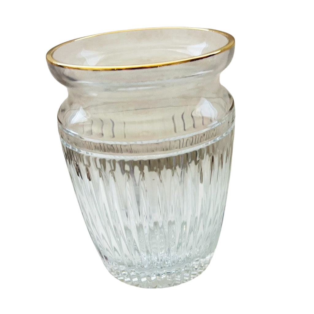 Waterford Marquis Hanover Gold Rim Biscuit Barrel