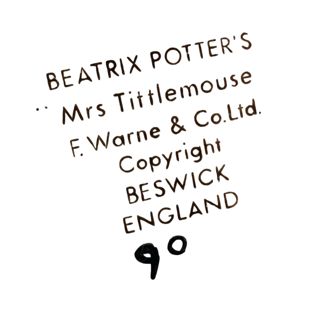Beatrix Potter's Mrs. Tittlemouse Beswick England Figurine