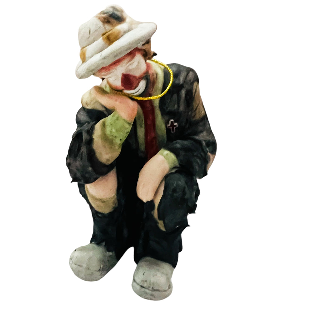 Vintage Emmett Kelly Jr. THE THINKER Miniature Collection Figurine