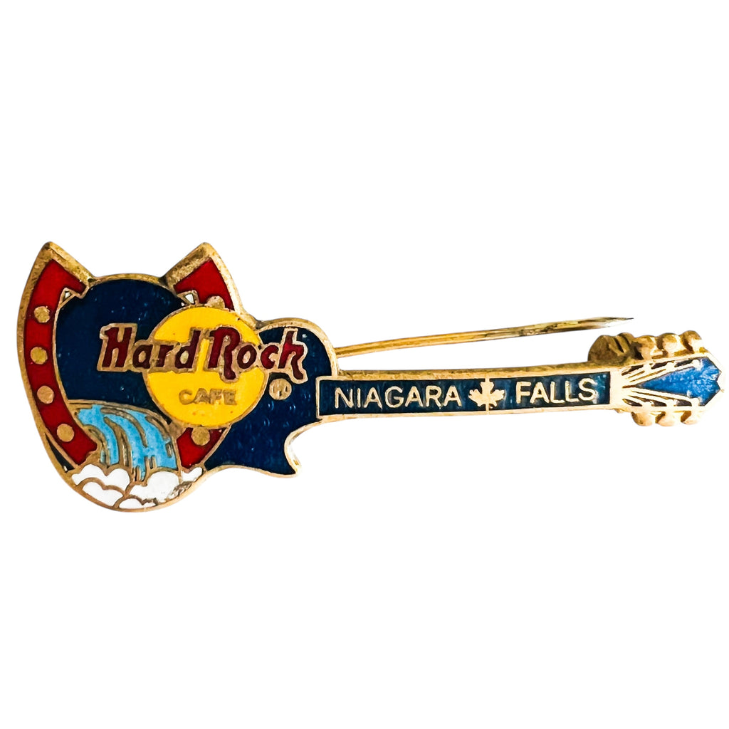 Hard Rock Cafe Niagara Falls Canada Horseshoe Falls Guitar Lapel Pin