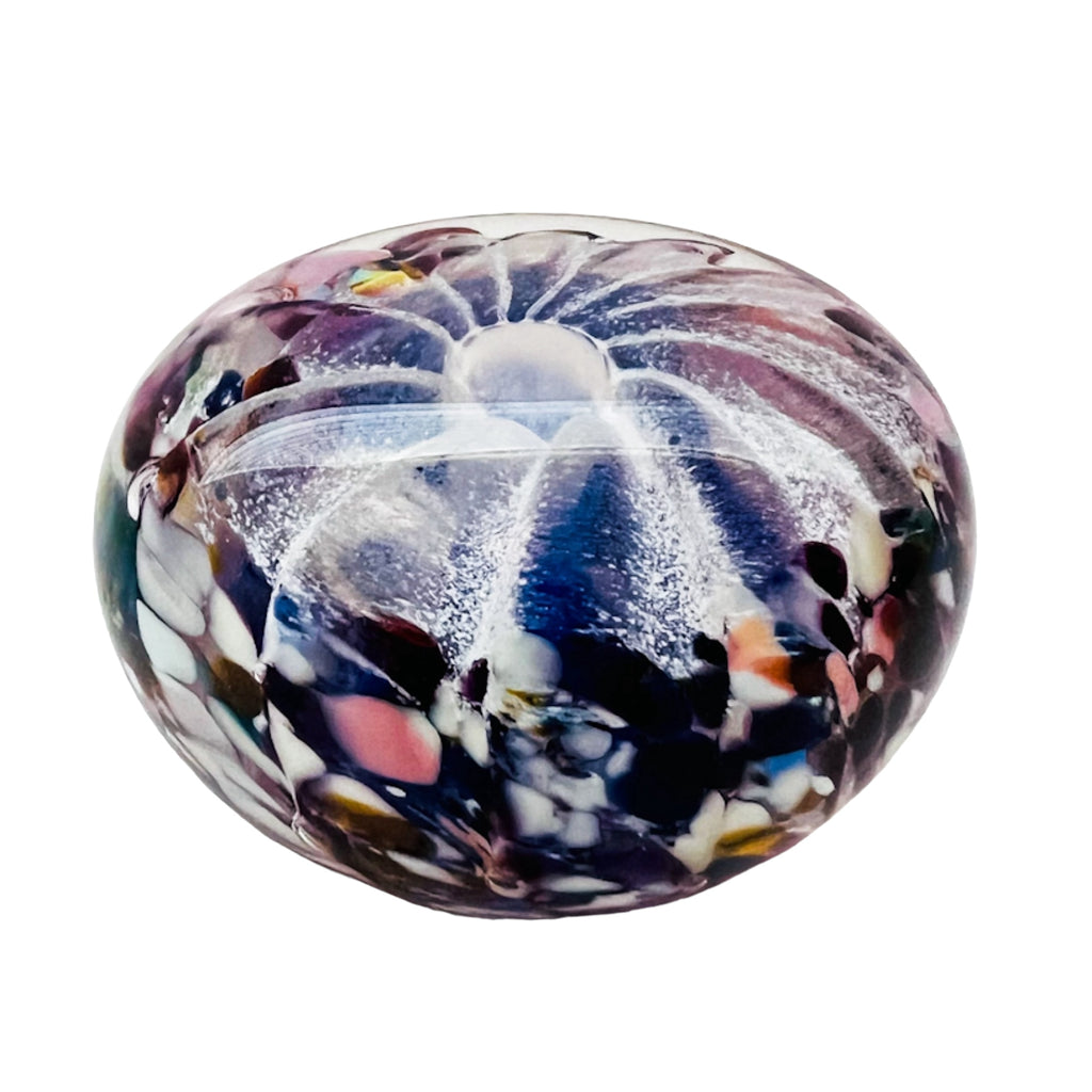 Vintage Art Glass Scramble Paperweight