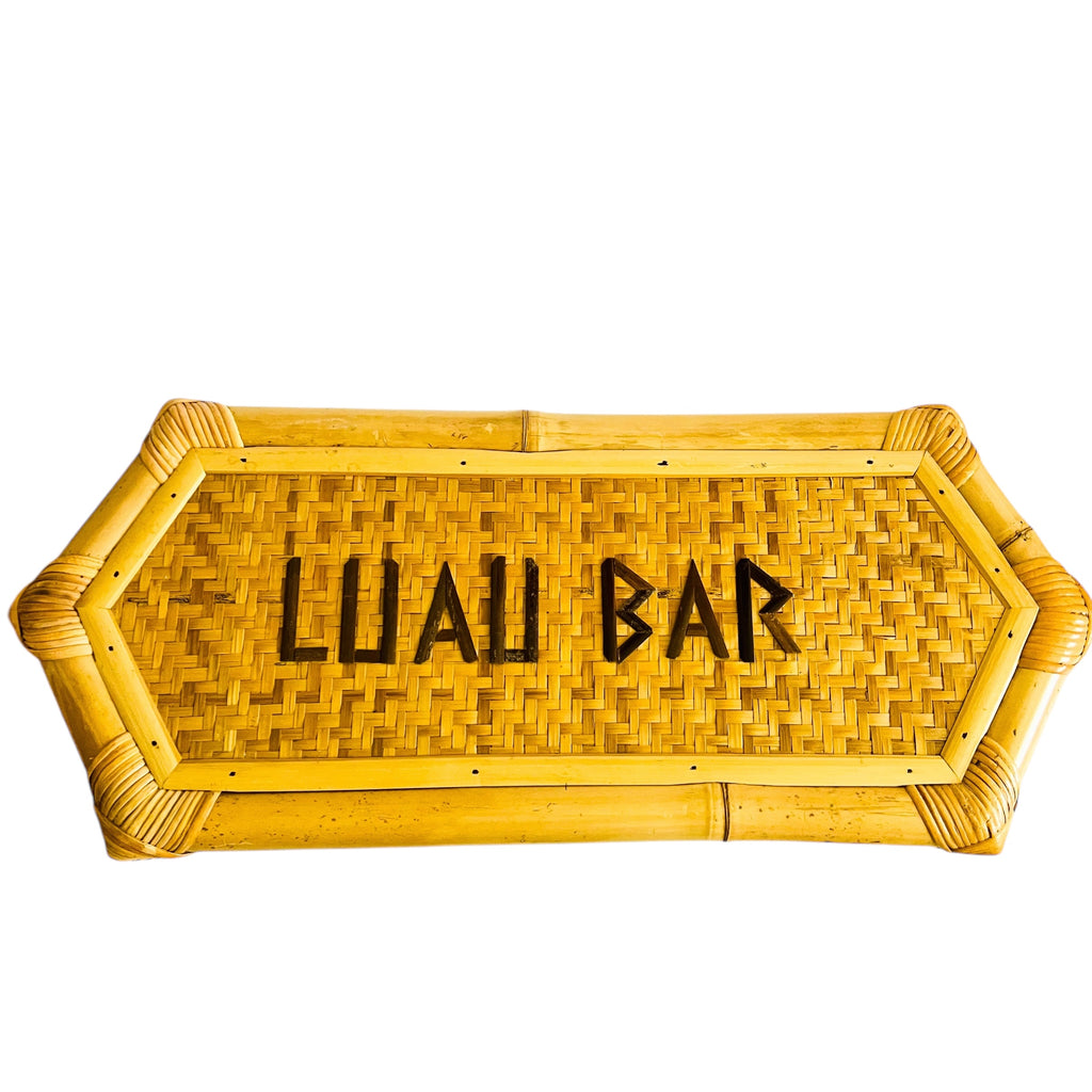 Bamboo Luau Bar Tiki Room Sign