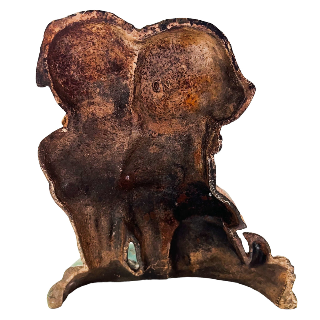 Antique Campbell's Soup Kids & Dog Bookend Cast Iron Doorstop