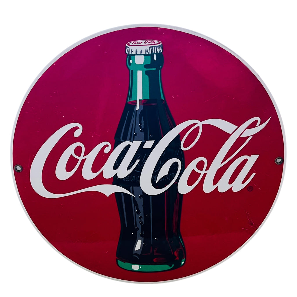 Coca-Cola Porcelain Enameled Metal Advertising Sign Andy Rooney Reproduction