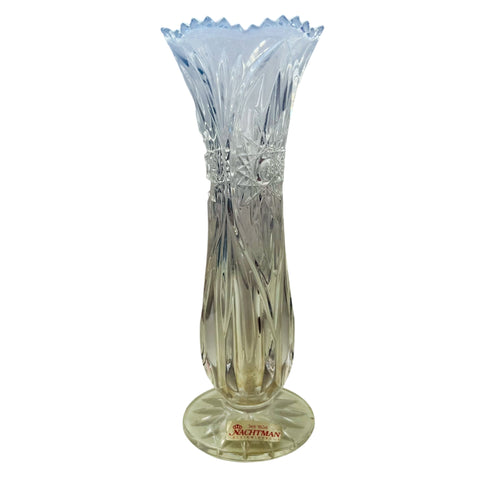 Nachmann Bleikristall Germany 24% Lead Crystal Pedestal Vase