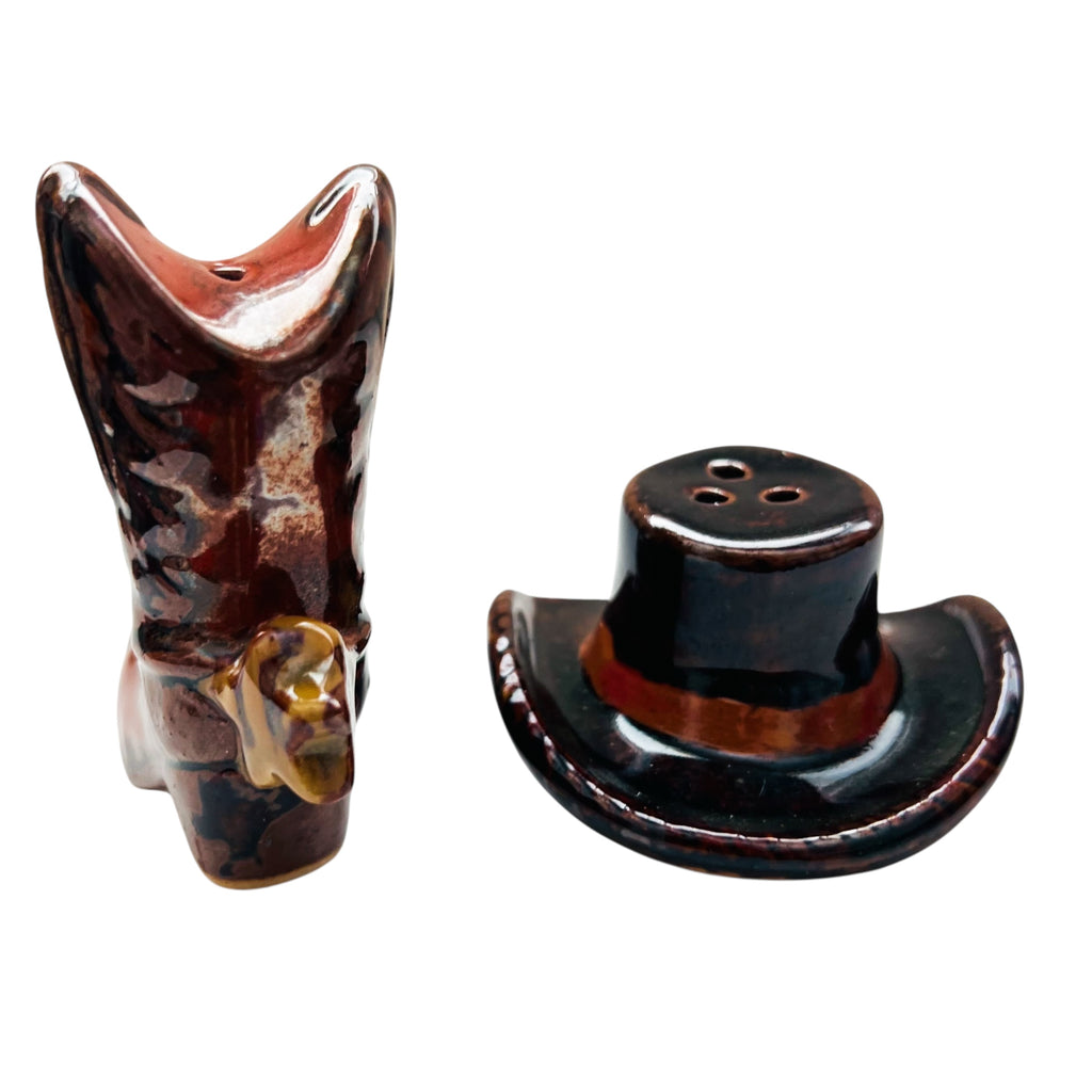 Canyon Ranch by HOMESTUDIO Cowboy Boot and Hat Salt and Pepper Shakers