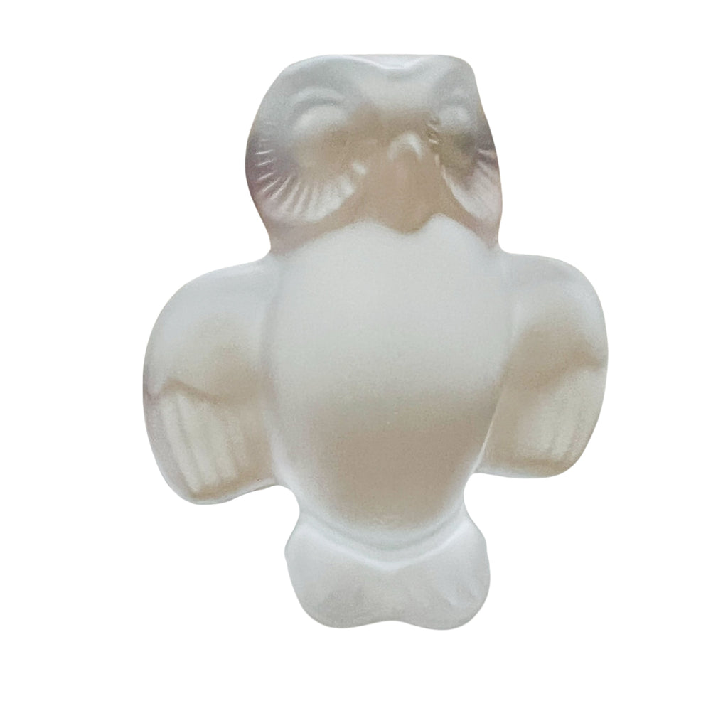 Vintage Cristal De Sevres France Frosted Glass Figurine