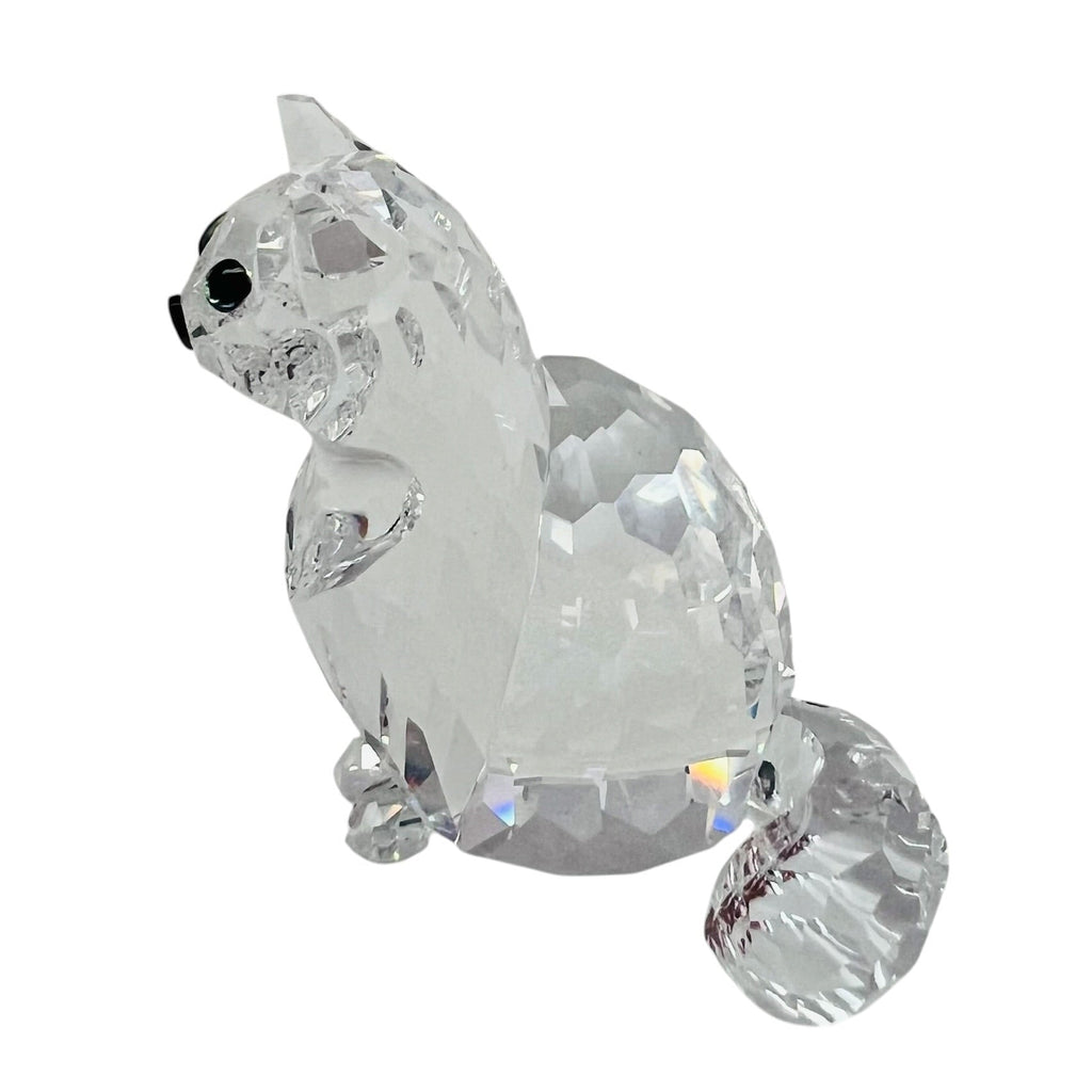 Vintage Swarovski Crystal Sitting Cat Figurine