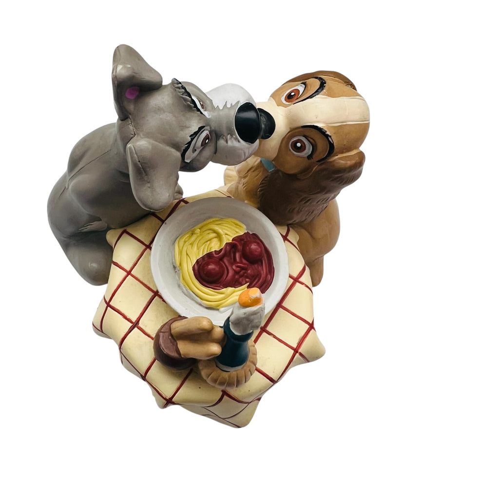 Vintage Disney Classics Lady and the Tramp Kissing Spaghetti PVC Figure