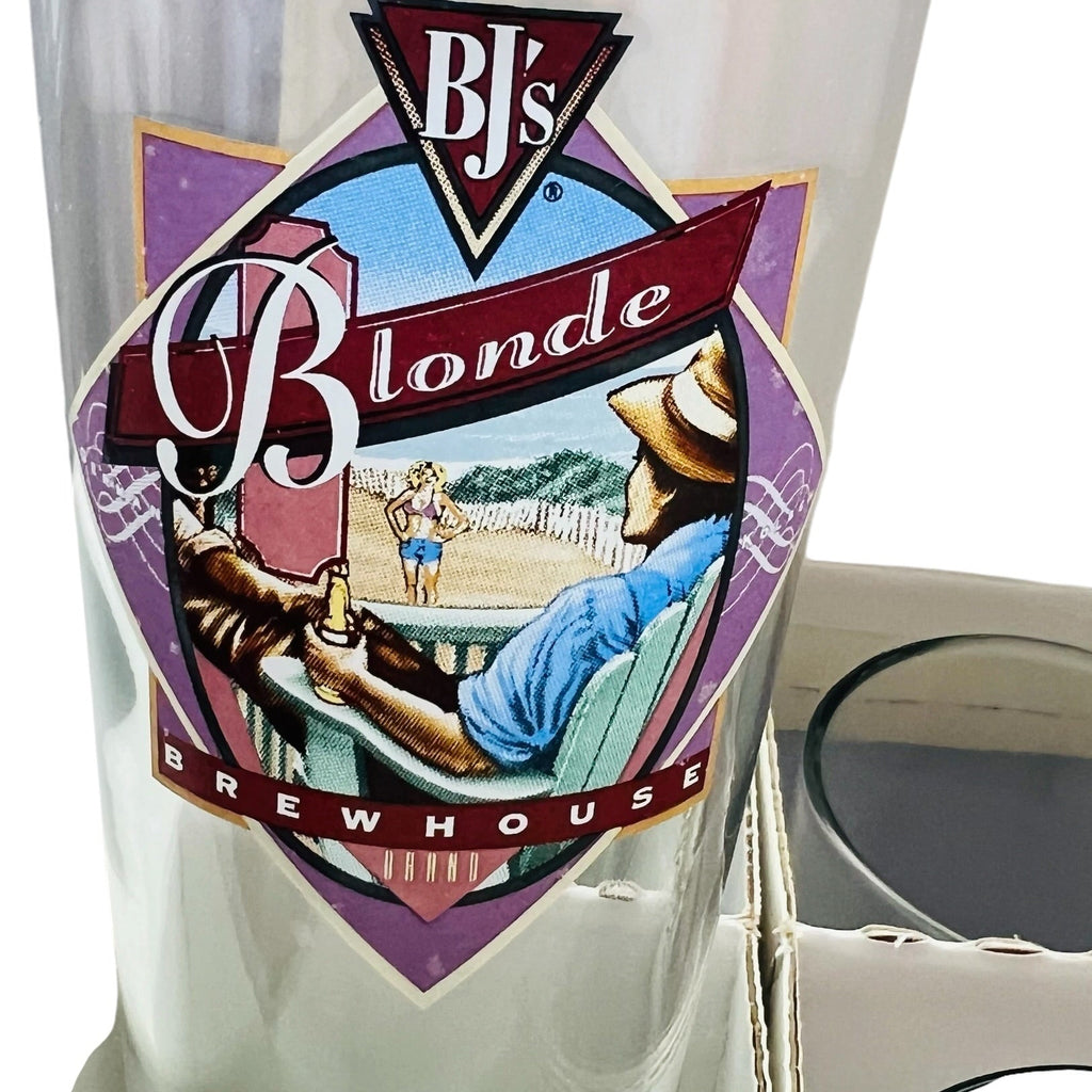 BJ’s General Manager Set of 8 Clear Glass Pint Glasses with Colorful Brewery