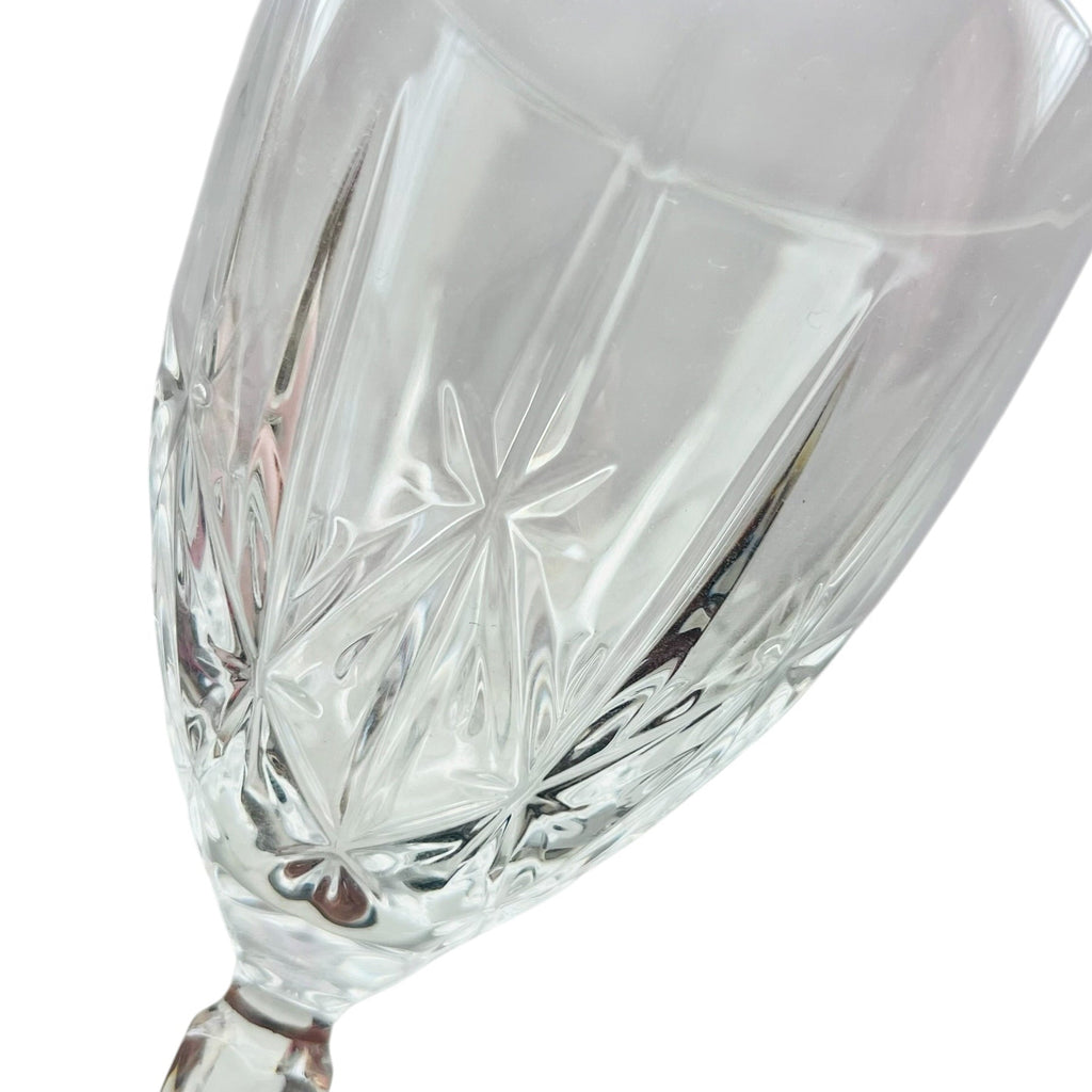 Waterford Crystal Marquis Sparkle Water Goblets Elegant Clear Etch Cut Set of 2