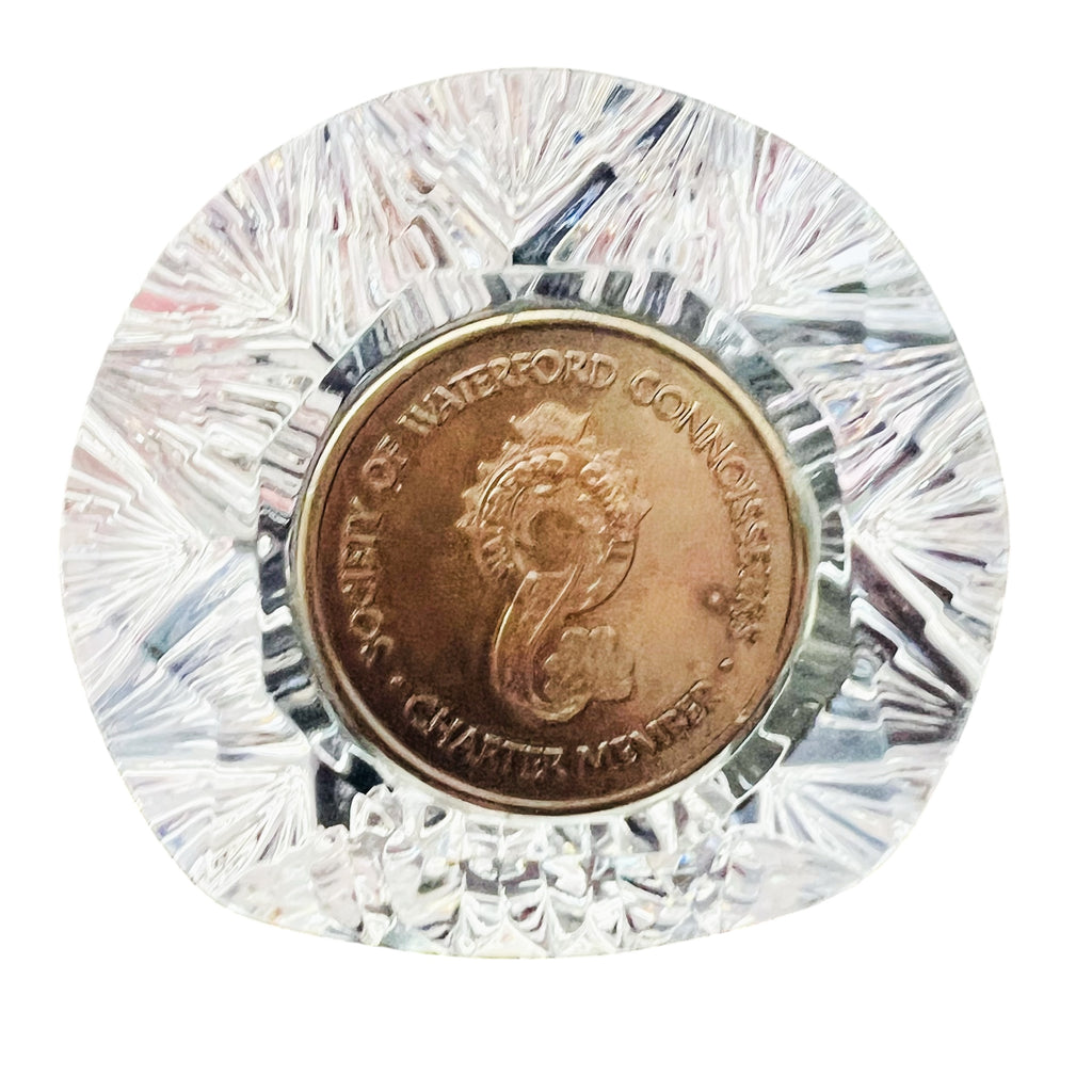 Waterford Crystal Charter Member Society of Waterford Paperweight