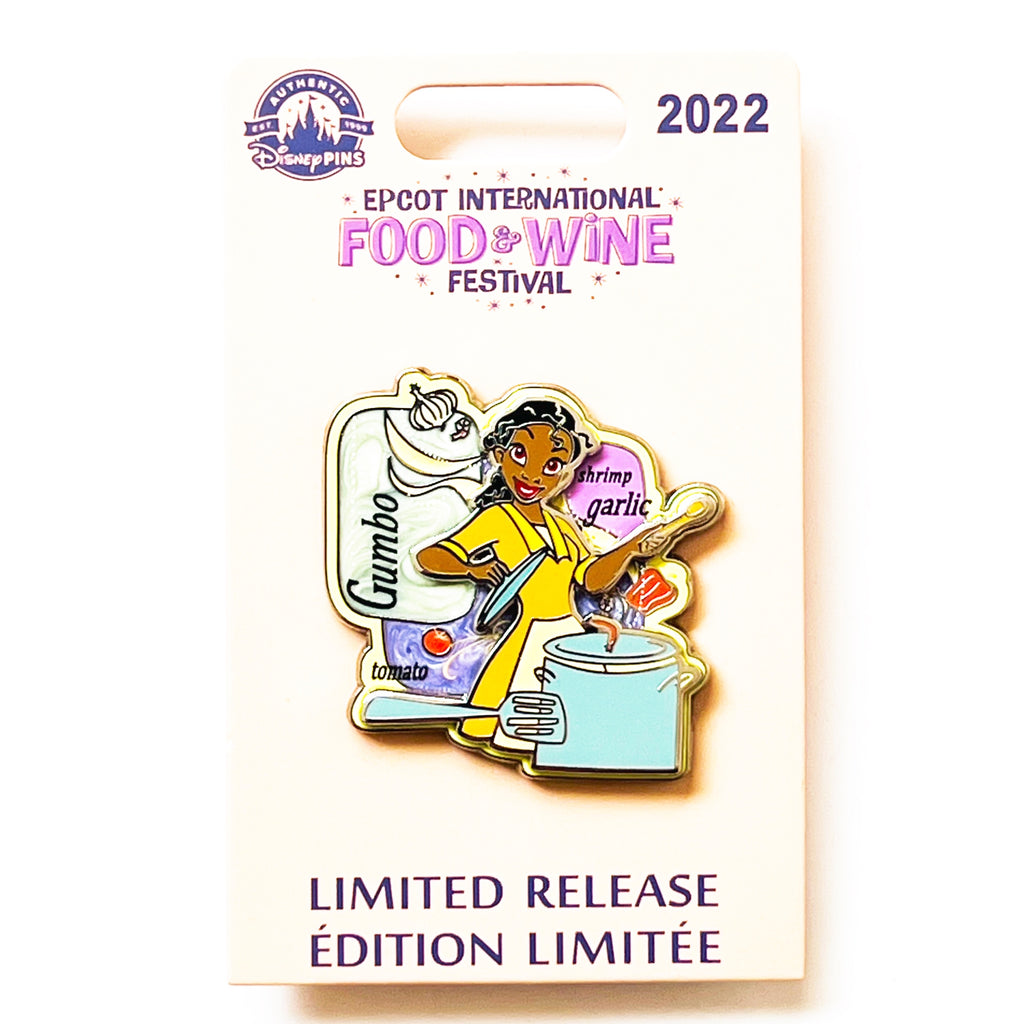 Disney Epcot Food And Wine Festival 2022 Tiana Limited Release Pin