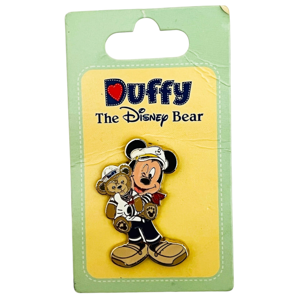 Disney Sailor Mickey Holding Duffy the Disney Bear Pin