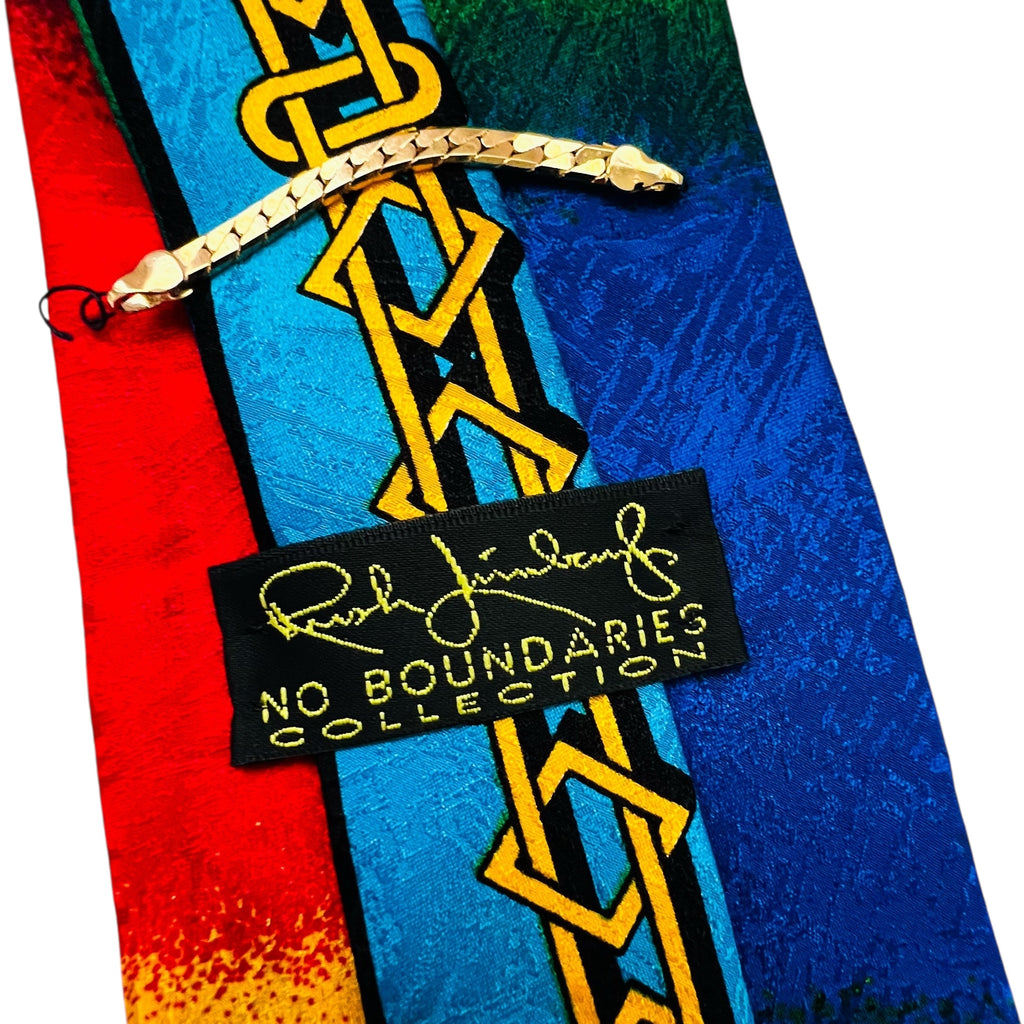 Vintage Rush Limbaugh No Boundaries Collection Silk Tie