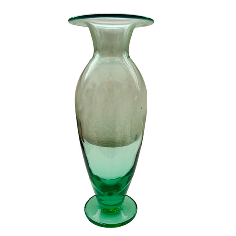 Vintage Blenko Sea Foam Green Glass Bud Vase