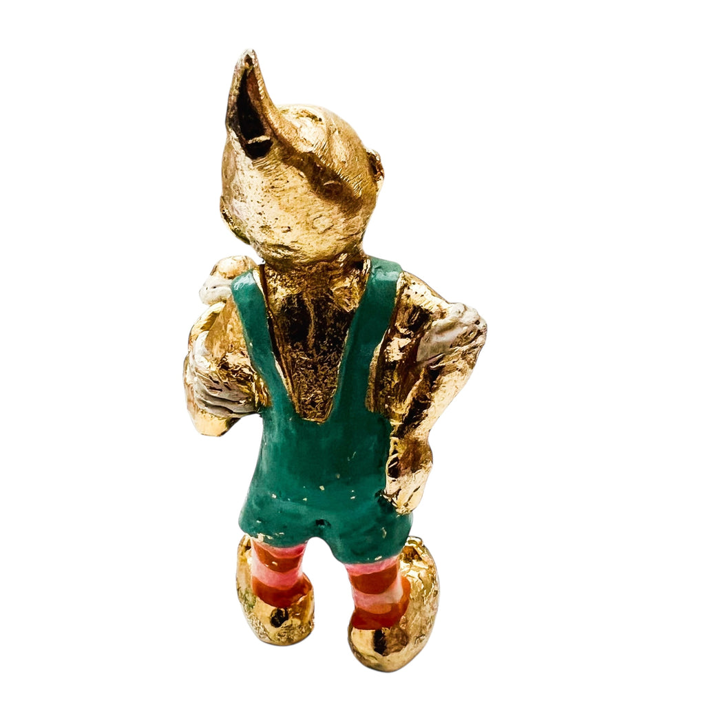 Irish Gnome Holiday Elf Cast Metal Hand Painted Figure