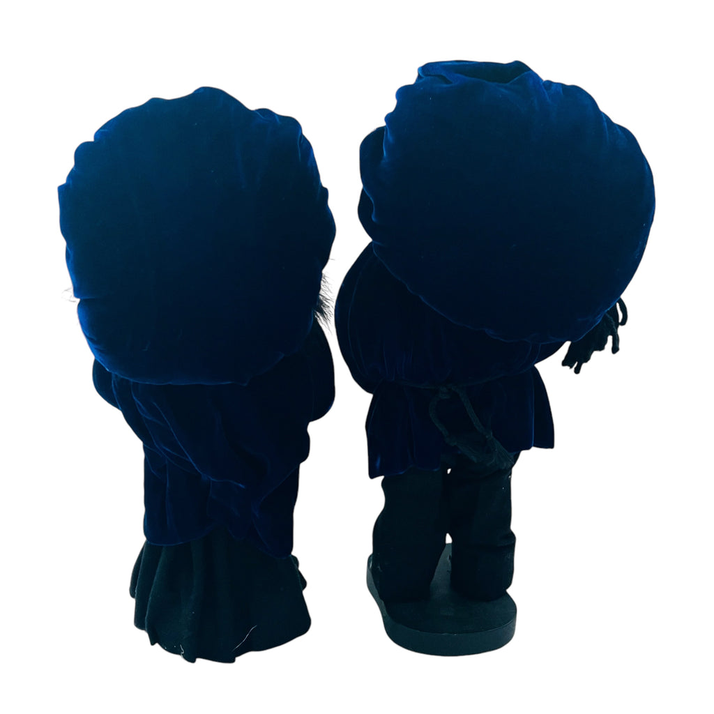 Vintage Christmas Carolers Dolls Figurines Singing Boy & Girl Pair Set