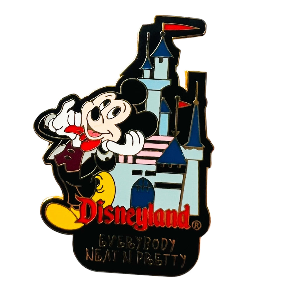 Walt Disney World 2001 Celebration Pins Around Our World Disneyland Logo and Castle Mickey Pin