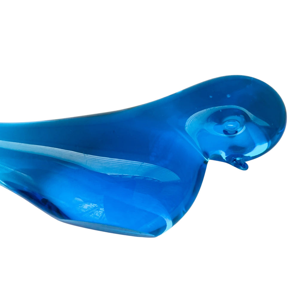 Vintage Swallow Art Glass Bird Long-tail Hand Blown Figurine