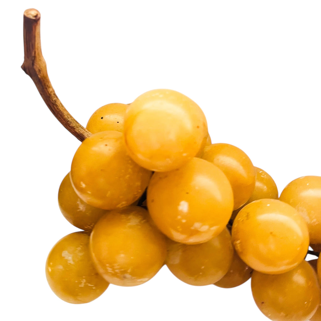 Vintage Mid Century Alabaster Stone Grape Cluster