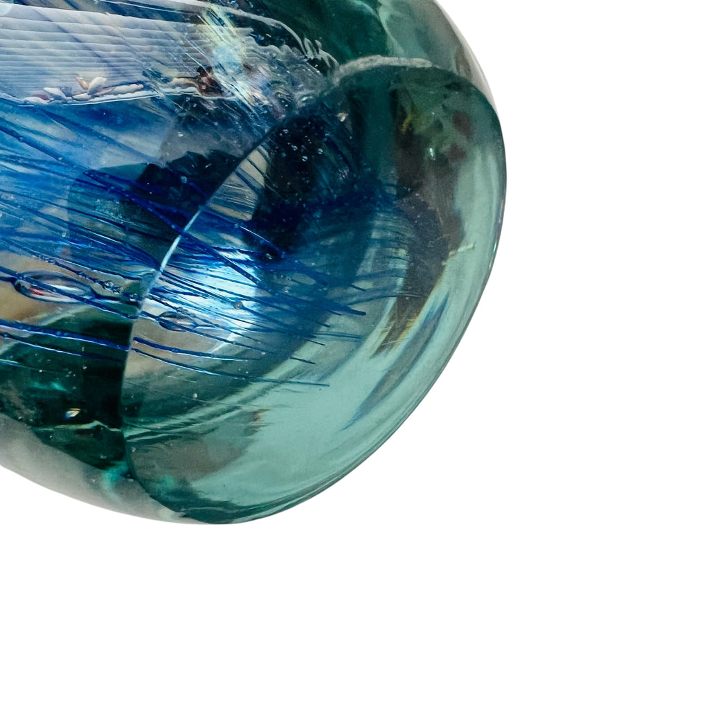 Vintage Art Glass Jellyfish Paperweight