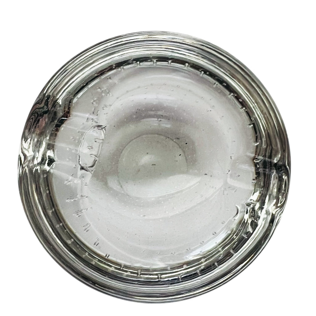 Vintage Controlled Bubble Round Art Glass Ashtray