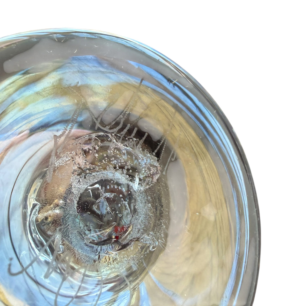 Vintage Martini Glass Art Design Signed