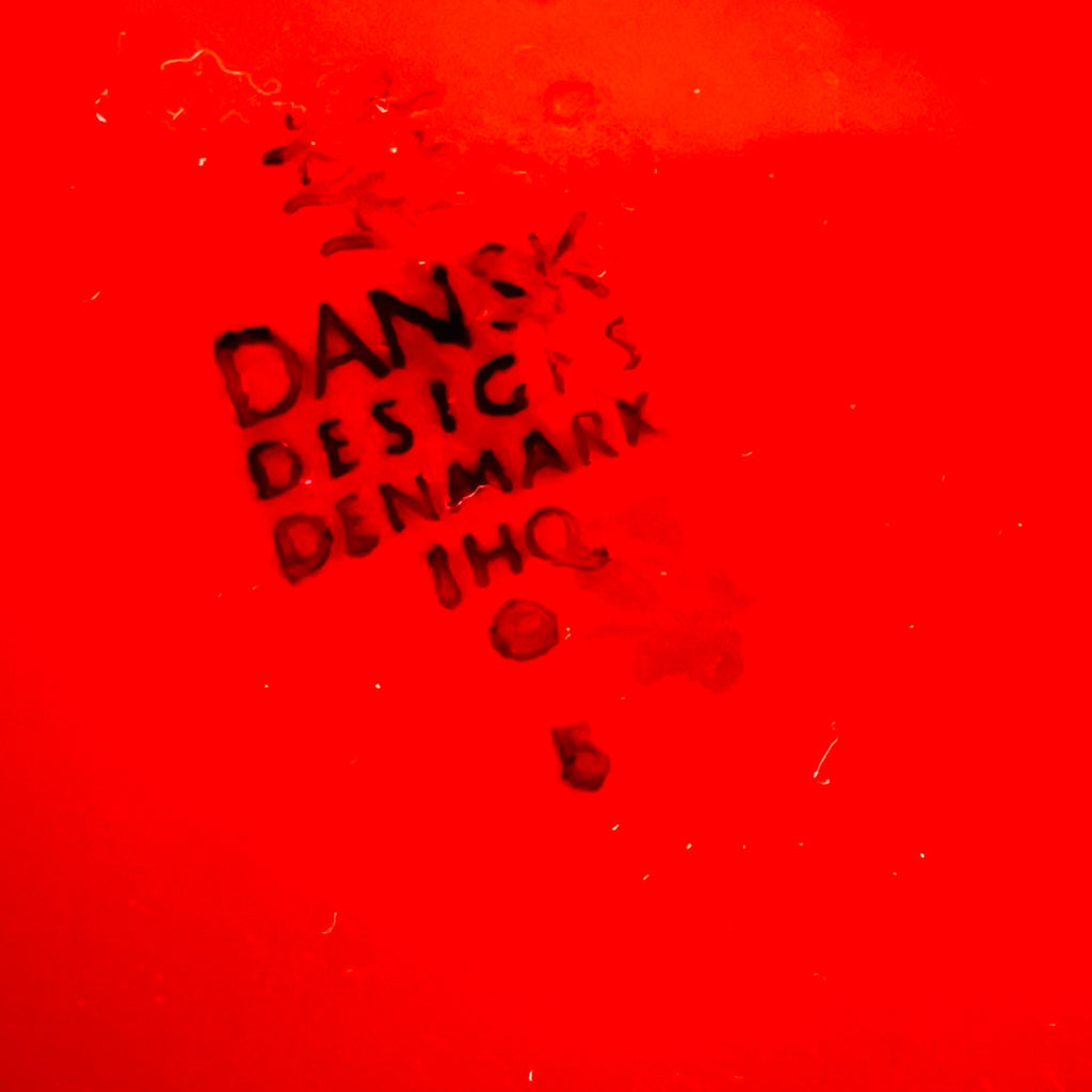 Vintage Dansk Kobenstyle Enamel Paella Pan 13 1/8” Red JHQ Made In Denmark