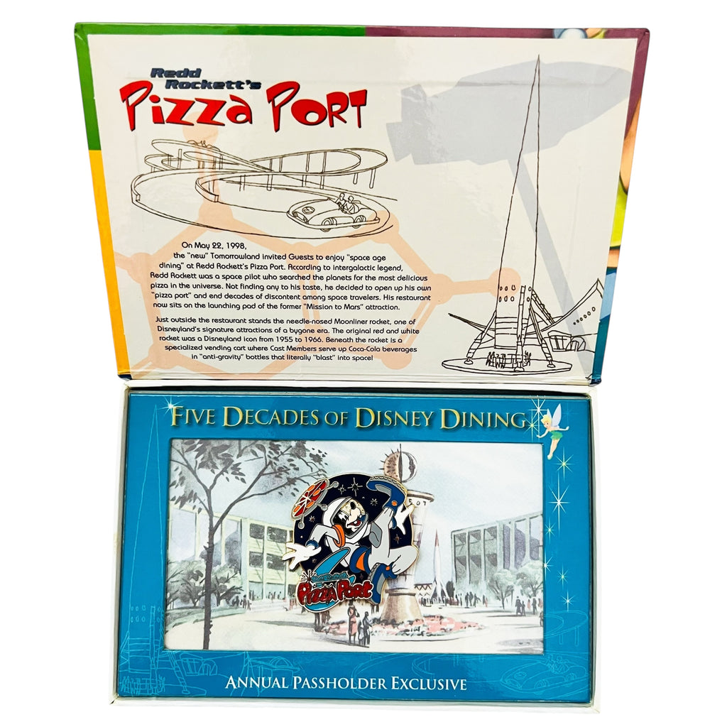 Disneyland Five Decades Disney Dining Red Rocketts Pizza Port Goofy Restaurant Pin