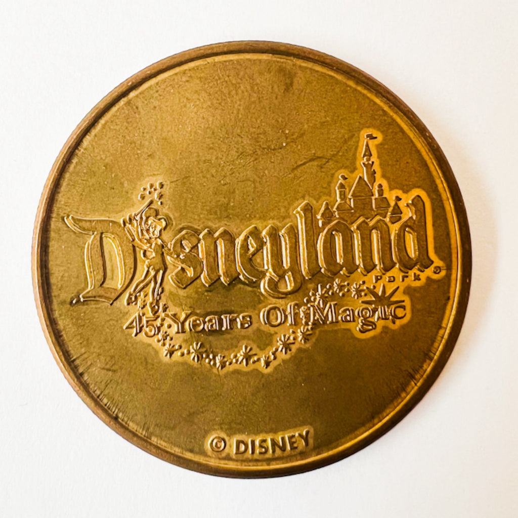 Disneyland 45 Years of Magic Pinocchio Commemorative LE Coin Medallion