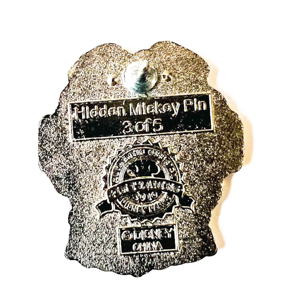 Disney Fisherman Bear White Ribbon Bedknobs and Broomsticks Hidden Mickey Pin