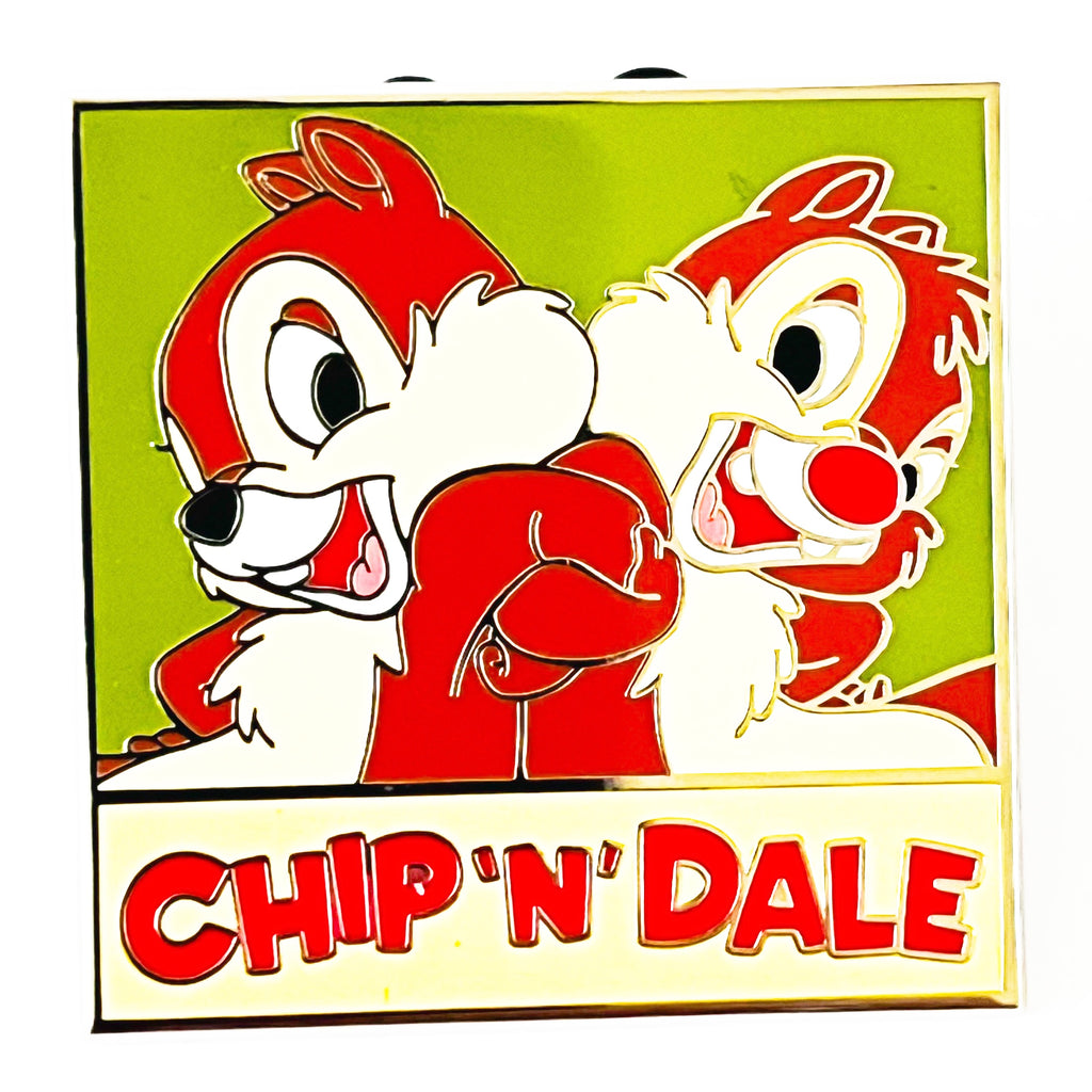 Disney Chip & Dale Squares with Names with series error Pin