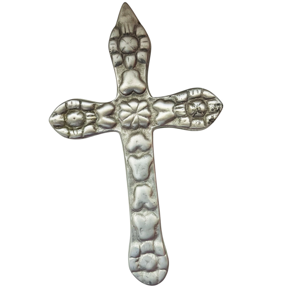 Deliverance Polished Orante Silver Hand Held Cross