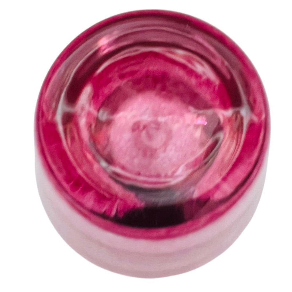 Vintage Optic Cranberry Swirl Glass Vase