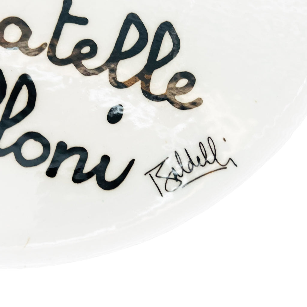 Vintage Baldelli Italia Italy Serving Spaghetti Tortellini Ravioli Italian Dish