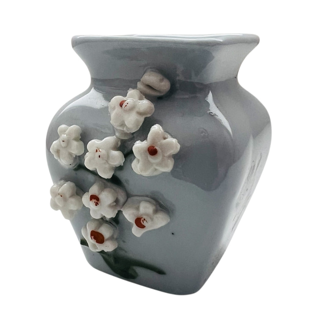Vintage Germany Miniature Floral Ceramic Vase