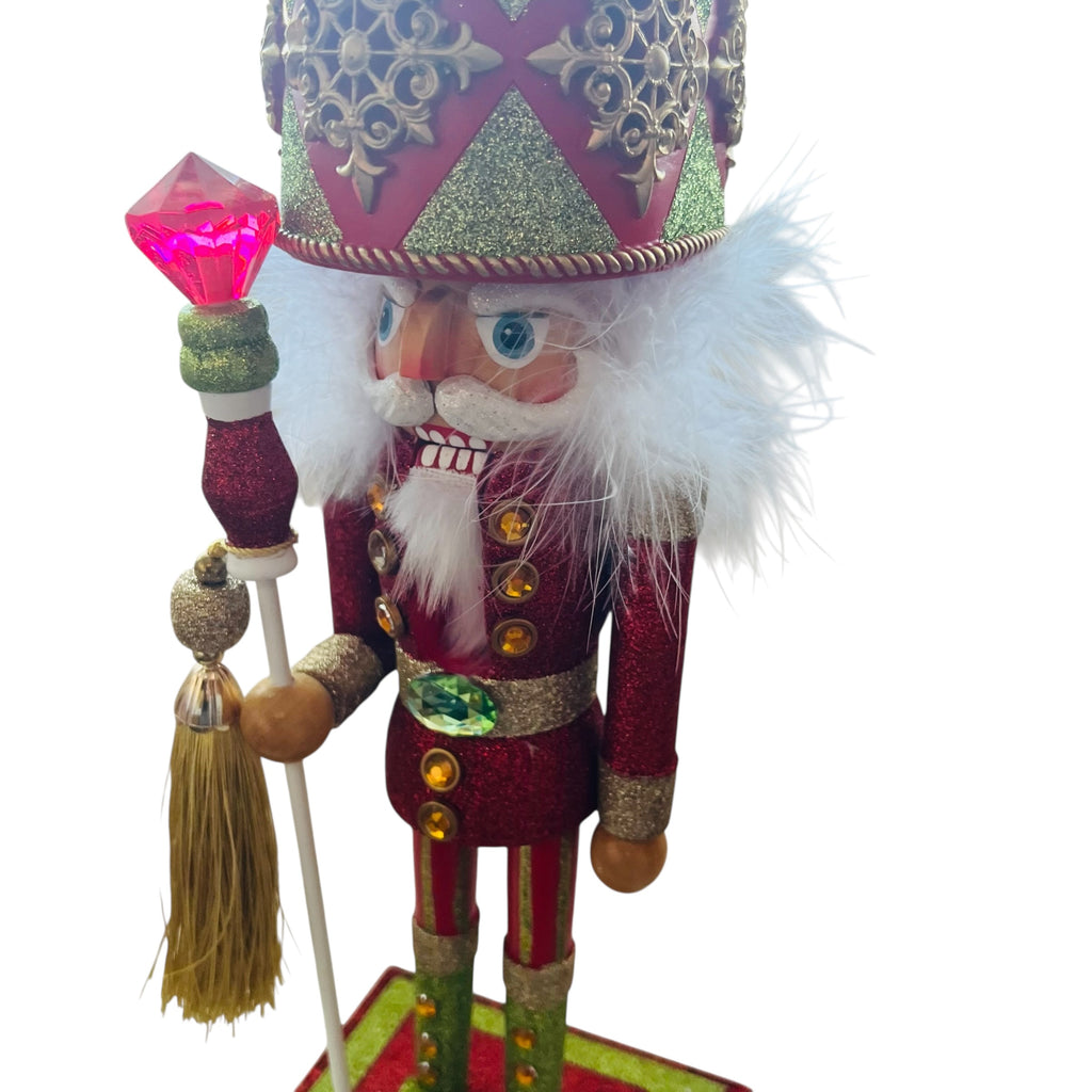 Kurt S. Adler Hollywood Nutcracker Dance Of The Sugar Plum Fairy Musical Water Globe Hat Nutcracker