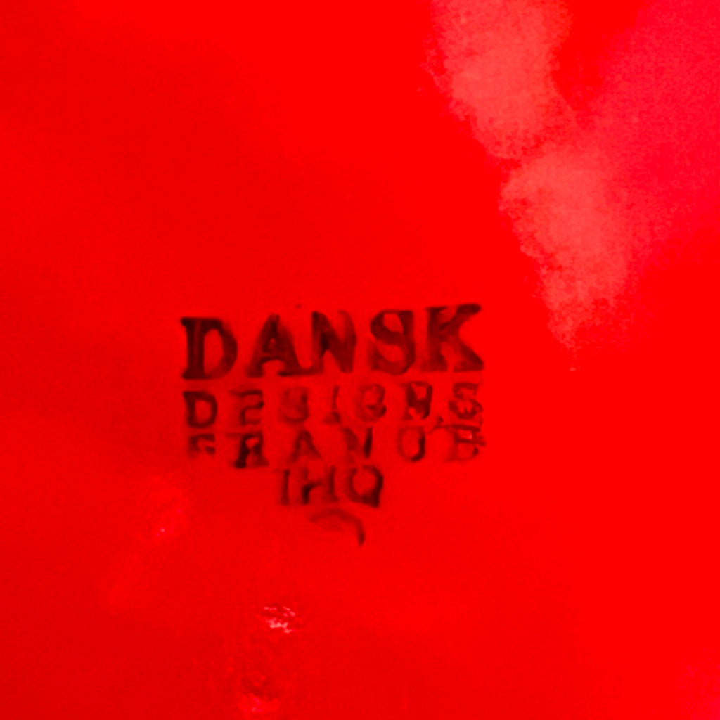 Vintage Dansk France Kobenstyle Red Enamel Casserole Pan