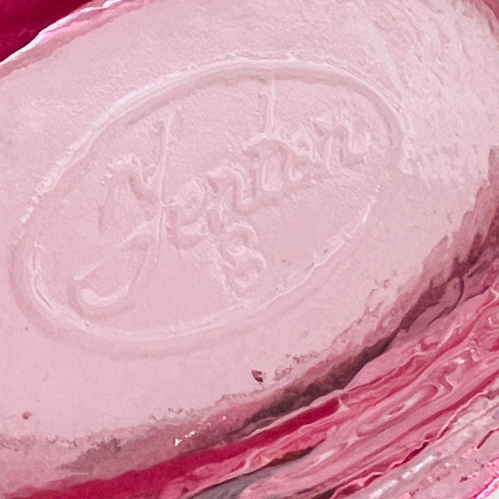 Vintage Fenton Art Glass Dusty Rose Pink Candy Bowl Trinket Dish Figurine