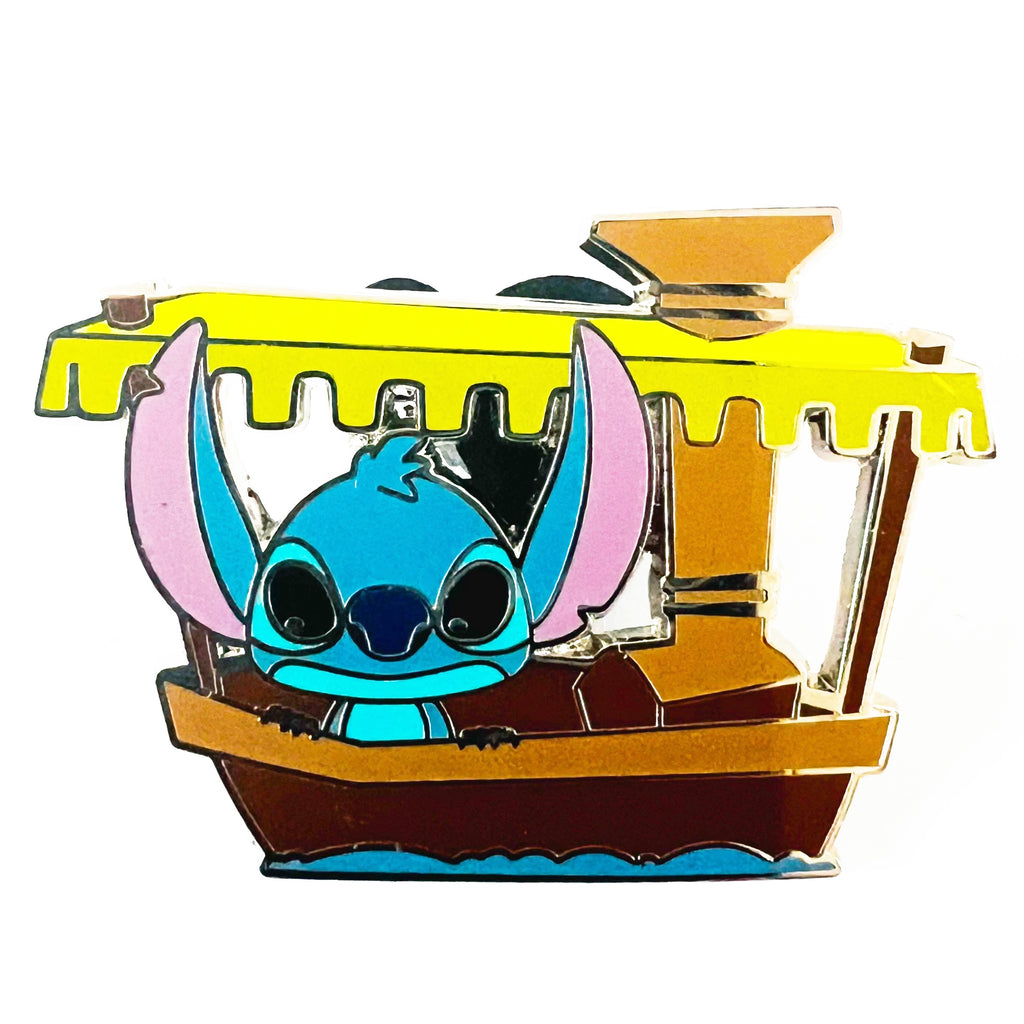 Disney Stitch Baby Characters in Vehicles Pin