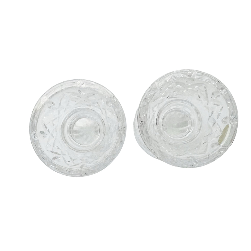 Vintage Tyrone Irish Lead Crystal Candlestick Pair