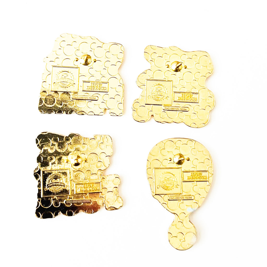 Disney Parks I'm Here for the Photos Ears Food 4 Pin Set