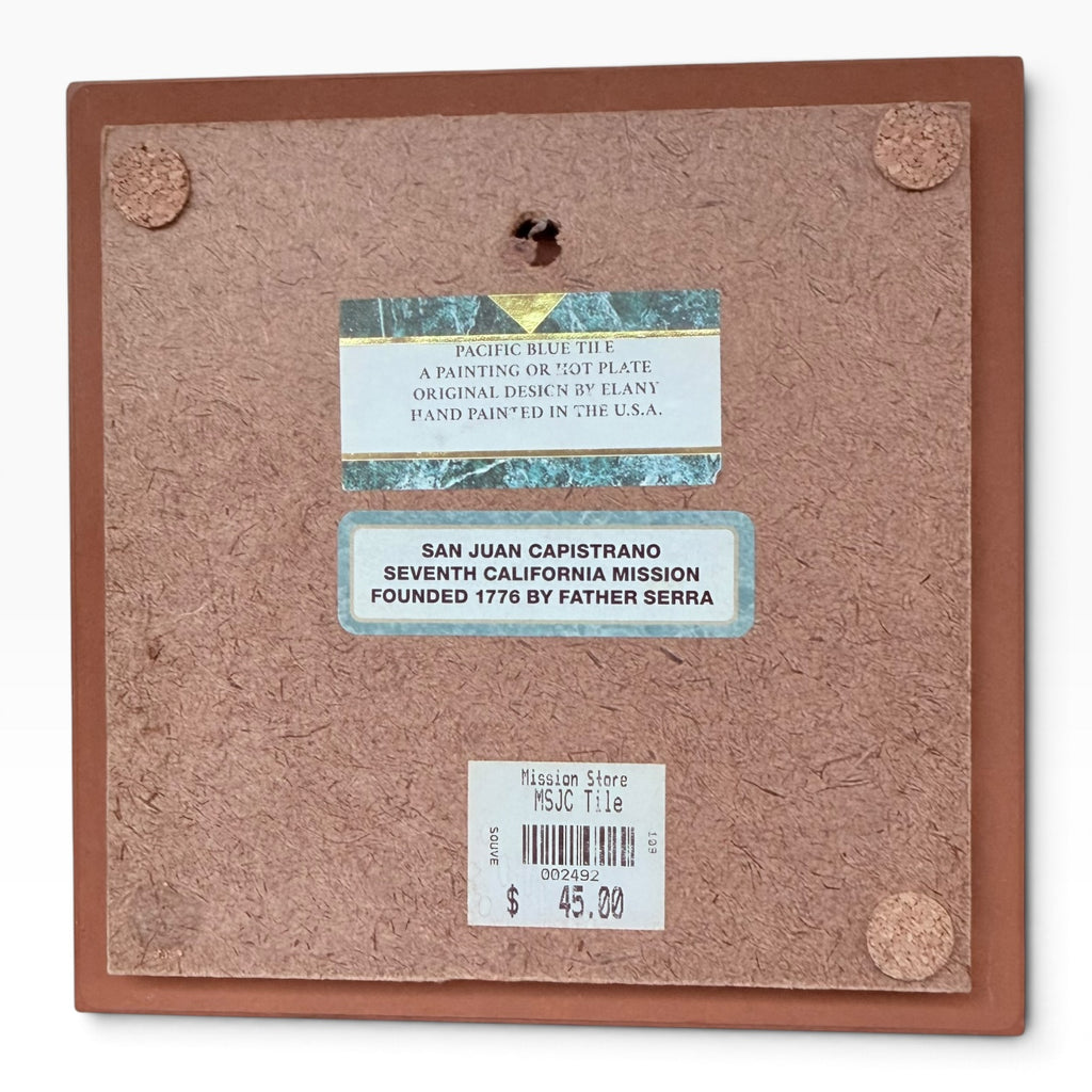Mission San Juan Capistrano Pacific Blue Tile Hot Plate