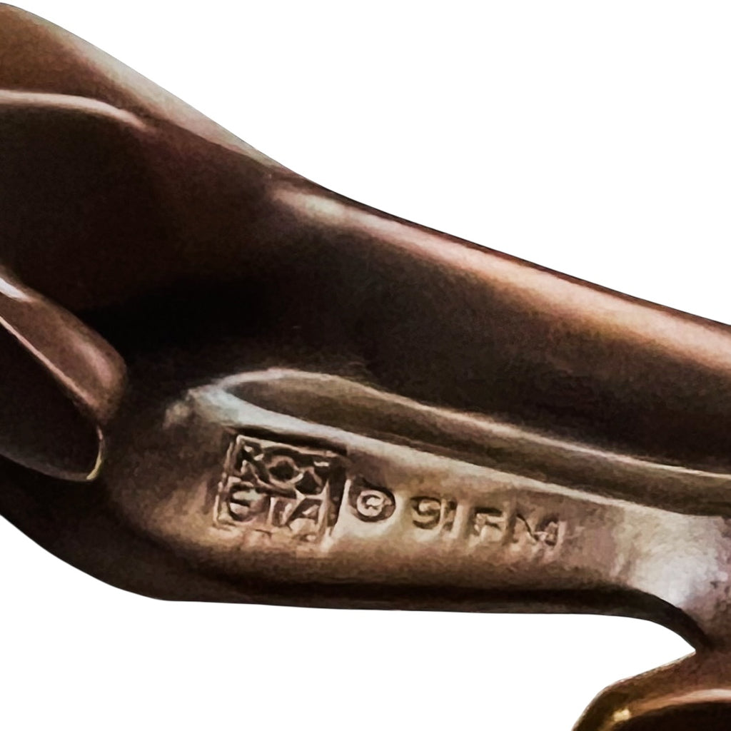 Rosetta Bronze Jaguar Sculpture